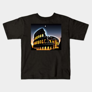 Colosseum in the night Kids T-Shirt